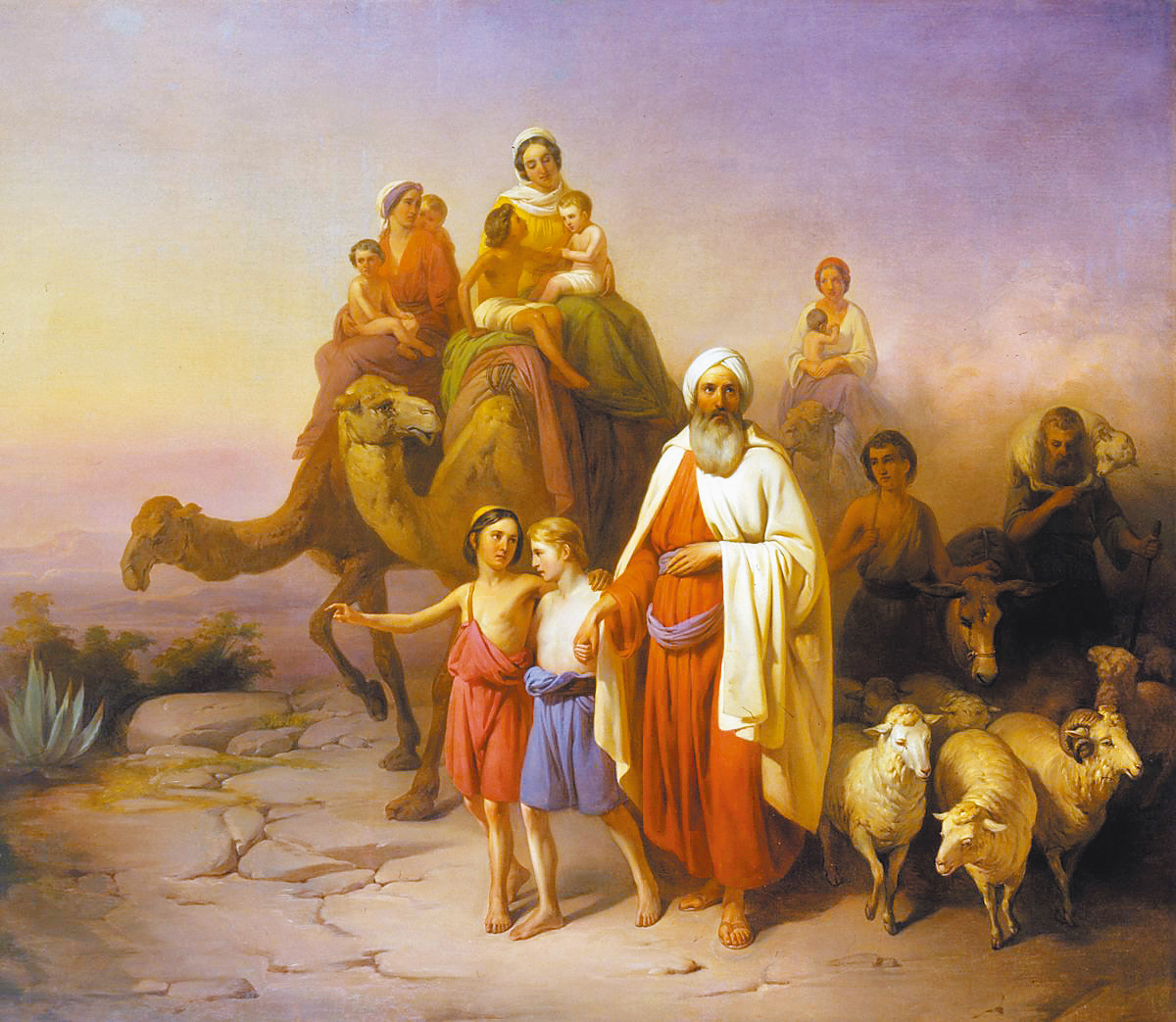 Abraham's Journey from Ur to Canaan, by József Molnár , 1850